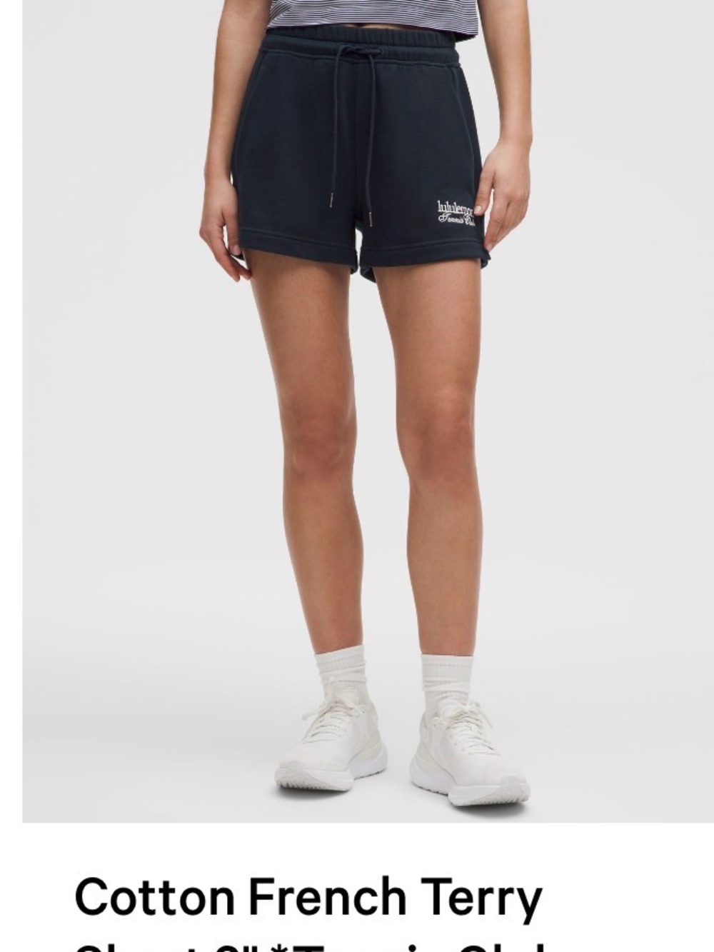 LuLuLemon cotton french terry shorts 3inch inseam